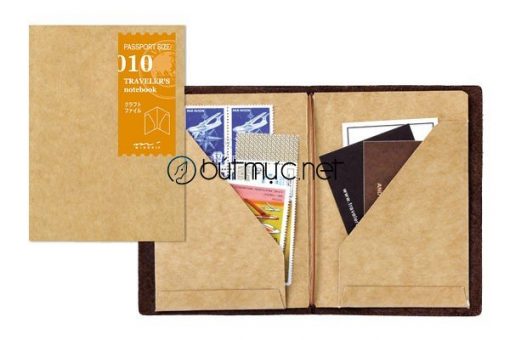 Bìa kraft kẹp giấy và thẻ cỡ hộ chiếu 13,5x10,5cm