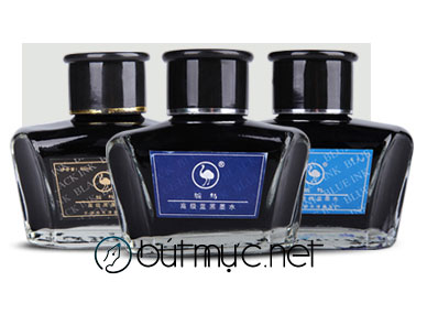 Mực viết Đà điểu Ostrich 511 (đen), 512 (xanh biển), 513 (xanh đen), 531 (đen chống nước)